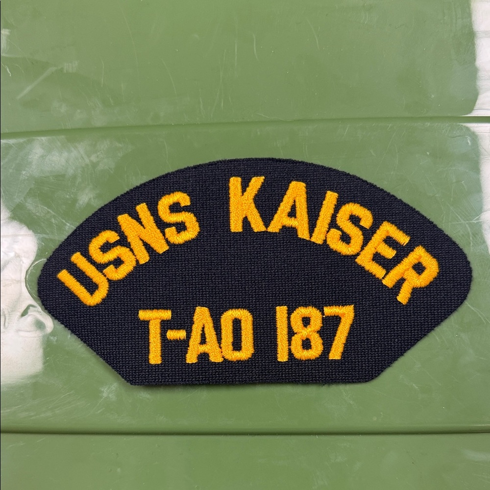 USNS Kaiser embroidered naval Patch